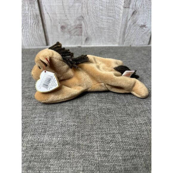 Vintage Ty Beanie Babies Derby The Horse w/ Star Plush Toy Collectible - Picture 3 of 8
